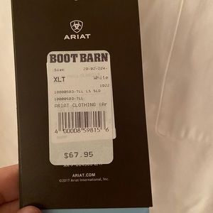 Men’s XLT White Ariat Shirt